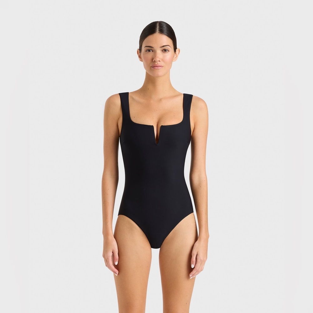 BONDI BORN Clemence One Piece - Black, Size X-Large, $298